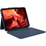 Logitech Rugged Combo 4 klaviatūros dėklas, skirtas iPad 10 kartos &ndash; Classic Blue (prancūzi&scaron;kas AZERTY i&scaron;dėstymas)