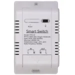 HISMART TUYA i&scaron;manus 1 kanalo jungiklis su i&scaron;oriniu temperatūros jutikliu, Wi-Fi ir RF, 16A, AC 85-250V