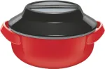 Milton Microwow 1000 termo indas, 0.82 L, raudonas (MT-6491-P)