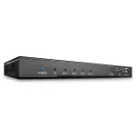 Lindy 4 prievadų HDMI 18G skirstytuvas su garso i&scaron;vedimu ir rai&scaron;kos mažinimu