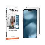 MyScreen Diamond Glass ekrano apsauga, skirta Apple iPhone 18 Pro - 9H grūdintas stiklas, pilna danga, suderinama su dėklais, montavimas be burbuliukų
