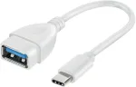 Vivanco USB-C &ndash; USB-A 3.0 adapteris 10 cm, baltas (VVITUSBTY3FM01W)