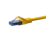 DSIT CAT6a U/UTP 100% vario Ethernet trumpiklis, 0,15 m, geltonas