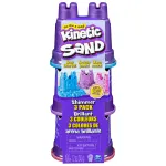 Spin Master Kinetic Sand Shimmer Sand trijų pakuočių žaidimų smėlio rinkinys, 340 g, rekomenduojama nuo 3 m.