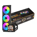 DarkFlash DV360S MAX 360mm ARGB skysčių au&scaron;intuvas CPU - juodas