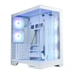 Zalman D50 WHITE ATX Mid Tower kompiuterio korpusas, 3x 120mm ventiliatoriai, baltas