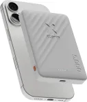 Xtorm Go2 magnetinis belaidis maitinimo blokas 5000mAh 15W Qi 18W USB-C Ice White XG2WPE057