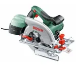 Bosch PKS 55 A elektrinis diskinis pjūklas, 1200 W, 160 mm pjovimo diskas, 20 mm centrinė anga, žalias/juodas