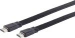 ShiverPeaks S/CONN maximum connectivity plok&scaron;čias HDMI kabelis, HDMI Type A Male į HDMI Type A Male, auksuoti kontaktai, 4K Ultra HD, 3D, HEAC, 3,0 m, juodas 77473-FLAT