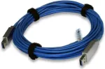 EXSYS EX-K1680 aktyvus USB 3.2 Gen 1 prailginimo kabelis 10 m, USB-A vyri&scaron;kas į moteri&scaron;ką, mėlynas