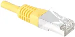 EXERTIS CONNECT Cat.6 S/FTP PiMF komutacinis kabelis, geltonas, 0,3 m, plonu apsauginiu antgaliu