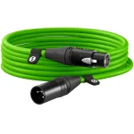 Premium XLR kabelis XLR6M-G žalias (&Scaron;viesiai žalias, 6 metrai)