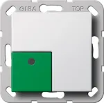 Gira System 55 Off/Stop Rocker, Pure White 291103
