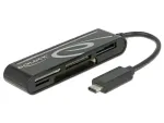 DeLOCK USB 2.0 kortelių skaitytuvas USB Type-C ki&scaron;tukas 5 lizdai &ndash; Visų formatų kortelių skaitytuvas &ndash; USB-C (91739)