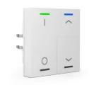 MDT technologies Taster Light 63 2-fach RGBW jutiklinis mygtukas, Studio White, Smooth BE-TAL6302.D1