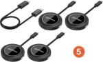 MANHATTAN 1080p belaidis HDMI ekrano pristatymo rinkinys su 4 USB-C siųstuvų moduliais, juodas