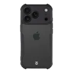 Tactical Quantum Stealth užpakalinis dangtelis iPhone 18 Pro, permatomas/juodas