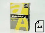 Spalvotas popierius Double A, 80g, A4, 500 lapų, Citrininis