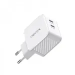 Nevox 45W Dvigubas USB-C Power Delivery GaN įkroviklis, baltas, modelis 2569