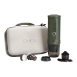 Outin Nano ne&scaron;iojamas espresso aparatas 7500mAh (žalias) + apsauginis dėklas