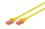 DIGITUS Professional Patch-Cable RJ-45 (M) į RJ-45 (M) 5,0 m UTP CAT 6e halogen-free, liejinis, su apsauga nuo užkabinimo, geltona (DK-1617-050/Y)