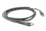 Zebra CBA-U21-S07ZBR ekranuotas serijinis kabelis 2,1 m USB EAS juodas