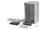 DIGITUS SOHO Pro DN-49104-SET 10" 12U sieninis tinklo rinkinys su priedais, 315 x 300 mm, pilkas