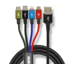 Universalus 4 viename įkrovimo laidas I-BOX USB IKUM4W1