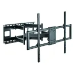 Techly plonas sieninis laikiklis 60-120 colių LCD LED televizoriui, juodas, maksimali apkrova 120 kg