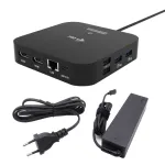 i-tec USB-C Dual HDMI adapteris C31DUALHDMIDPD100 su dviem HDMI 4K@60Hz ir USB-C Power Delivery 100 W