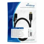 MediaRange MRCS131 vaizdo kabelio adapteris 2 m DisplayPort DVI-D juodas