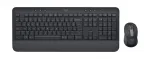 Belaidis klaviatūros ir pelės rinkinys Logitech Signature MK650 for Business, 2.4 GHz / Bluetooth LE, QWERTY ispanų, grafitas