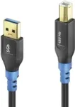USB kabelis PureLink FI-U200-020 2 m USB A USB B juoda mėlyna