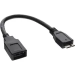 InLine Micro USB 3.0 OTG adapterio laidas Micro B ki&scaron;tukas į USB A lizdą 0,15 m