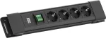 Bachmann CONNECTUS 4xCEE7/3 1x jungiklis 2,0 m CEE7/7 juodas (BM005913)