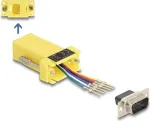 DeLOCK D-Sub 9 ki&scaron;tukas į RJ12 lizdą surinkimo rinkinys geltonas