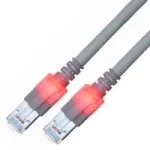 EasyLan saCon DualBoot LED-Patch laidas S/FTP Cat.6 5m Pilkas &ndash; Laidas &ndash; Tinklas