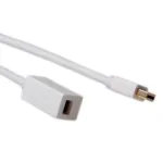 ACT 1,5 m Mini DisplayPort ilginimo kabelis, Mini DisplayPort ki&scaron;tukas &ndash; lizdas (AK3956)