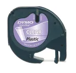 DYMO LetraTAG S0721550 etikečių juosta i&scaron; plastiko, 12 mm x 4 m, skaidrios spalvos