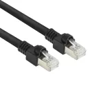 ACT Black 7 metrų S/FTP CAT7 PUR lankstus jungiamasis kabelis su apsaugotais RJ45 ki&scaron;tukais (atitinka CAT6A)