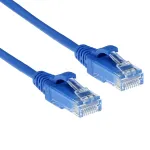 ACT Blue 10 m LSZH U/UTP CAT6 plonas jungiamasis kabelis su apsauga nuo užkliuvimo ir RJ45 jungtimis