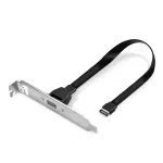 Lindy Single Port USB 3.1 Gen 2 Type C galinė plok&scaron;tė, 0.45 m, USB A, ki&scaron;tukas, ki&scaron;tukas