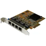 StarTech.com 4 prievadų PCIe Gigabit tinklo adapterio plok&scaron;tė, vidinė, laidinė, PCI Express, Ethernet, 2000 Mbit/s