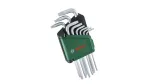 Bosch 1 600 A02 Z9C L-torx raktų rinkinys TX8&ndash;TX40, 9 dalių