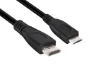 Club 3D CAC-1350 Mini HDMI į HDMI 2.0 kabelis, 4K60Hz, ki&scaron;tukas/ki&scaron;tukas, 1 m, juodas