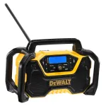 Ne&scaron;iojamas radijas DeWALT DCR029-QW DAB FM, AC/DC maitinimas, Bluetooth, USB įkrovimas, ekranas, juoda/geltona