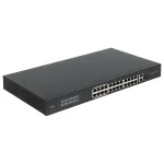 POE LANG NSW3000-24T1GT1GC-POE-IN 24-Port Gigabit PoE+ Switch su 2 Uplink prievadais, 370W, nevaldomas, 1U montuojamas į stelažą