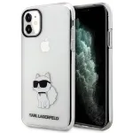 Karl Lagerfeld Ikonik Choupette Hard Case, skirta Apple iPhone 11 / XR 6,1 inch permatoma