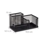 Relaxdays Desk Organizer Black