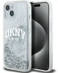DKNY Apple iPhone 15 Hardcase Liquid Glitter Big Logo Black